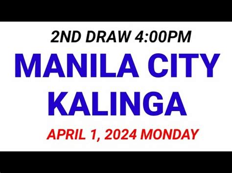 STL Kalinga Results April 1 to 30, 2024.